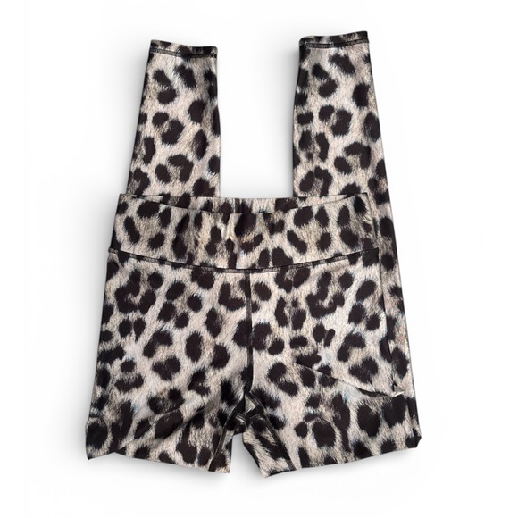 Terez Snow Leopard Set Rare Hard to Find Matching Leggings & Sports Bra EUC - Picture 4 of 5